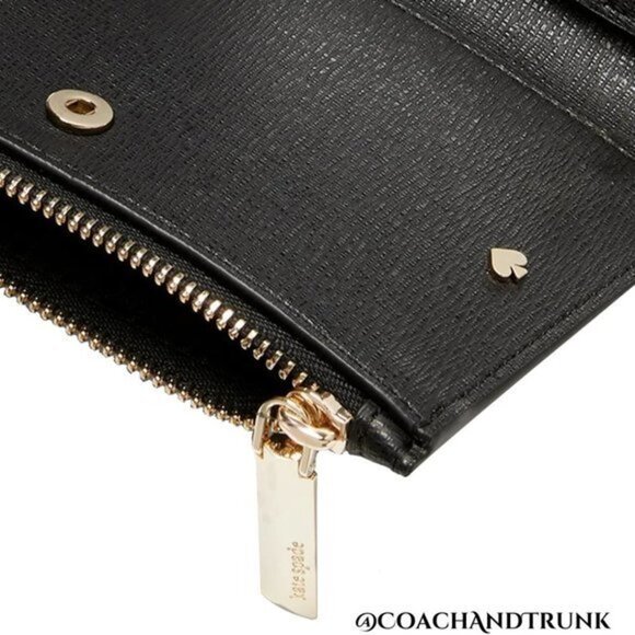 NWT KATE SPADE 2 Piece Set Spencer Cabana Dot Dome Crossbody & Bifold Wallet - Picture 9 of 12